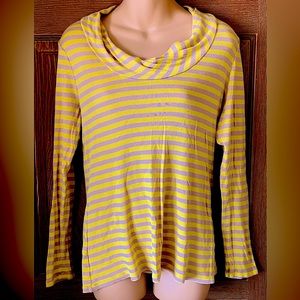 cowl neck t-shirt, long sleeve